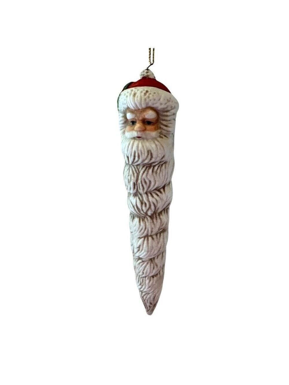House of Lloyd Christmas Ornament Old Fashioned Santa Icicle Vintage Red White